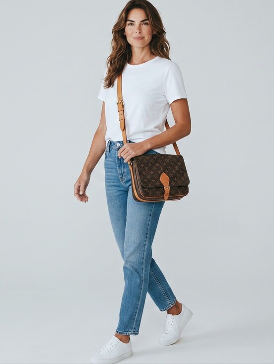 Louis Vuitton Handbags - (#9) SALE! Louis Vuitton Brown Monogram Cartouchiere GM Crossbody Bag/DB